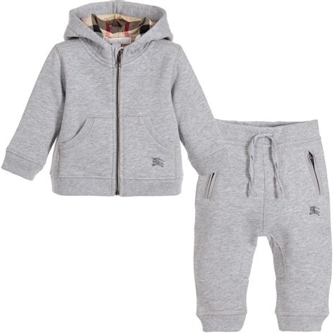 burberry baby boy tracksuit|Burberry tracksuit grey.